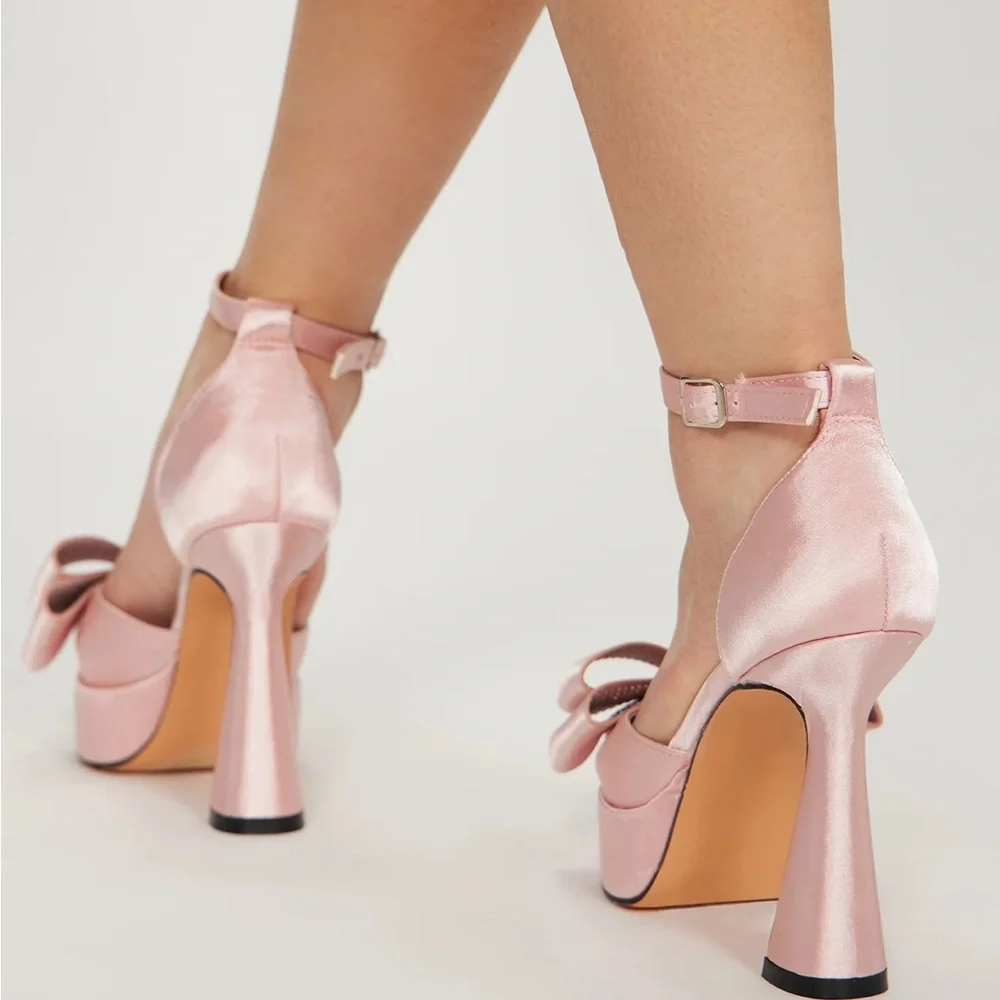 Pink platform pumps - Picture 9 of 10